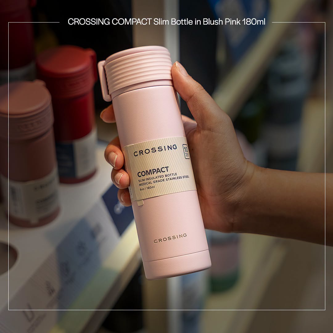 CROSSING COMPACT Slim Bottle Blush Pink 180ml