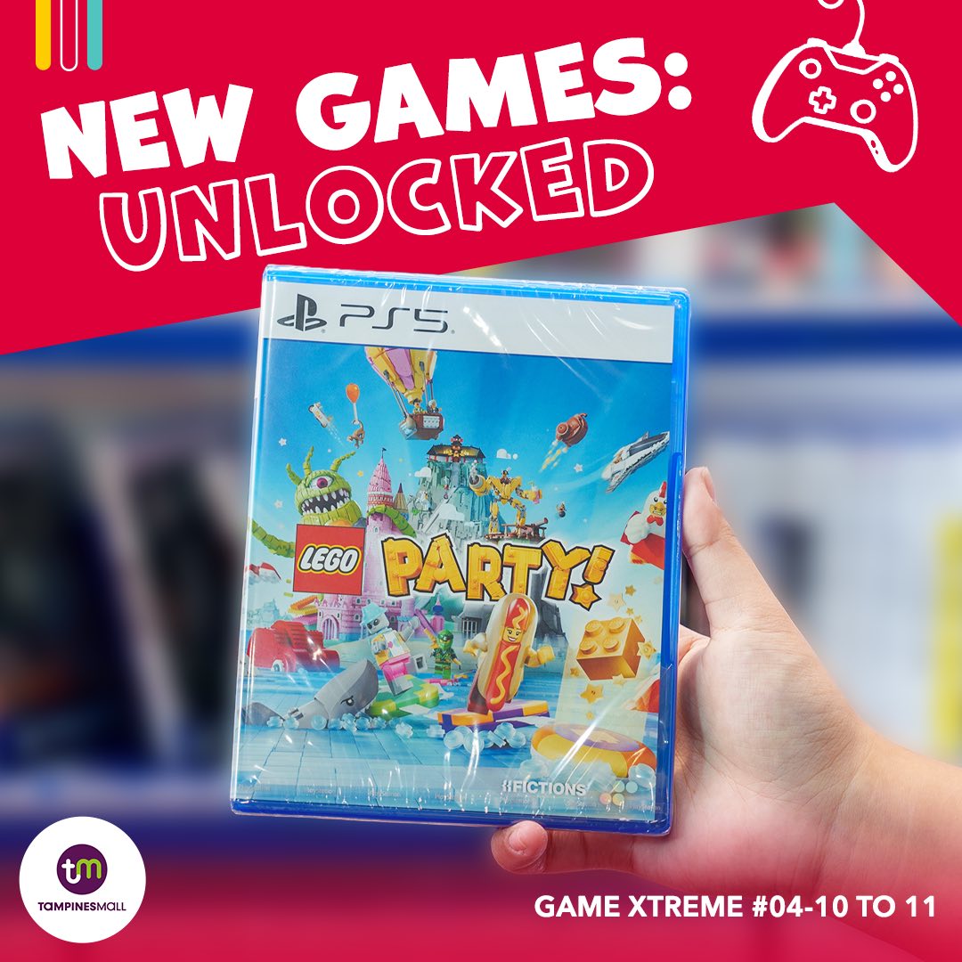 Close-up of the LEGO Party game box for family-friendly entertainment.