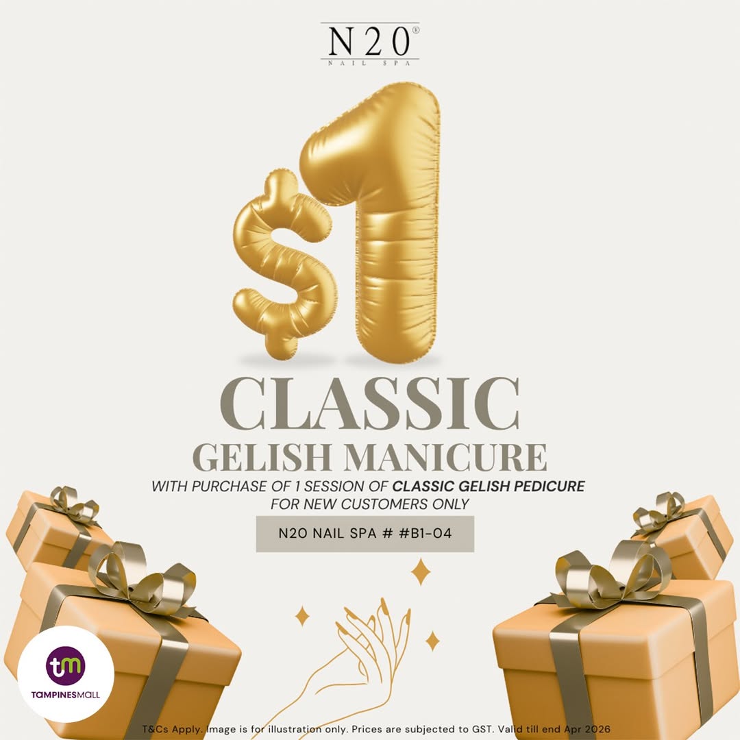 Elegant gelish manicure and pedicure treatment at N20 Beauty & Eyelash