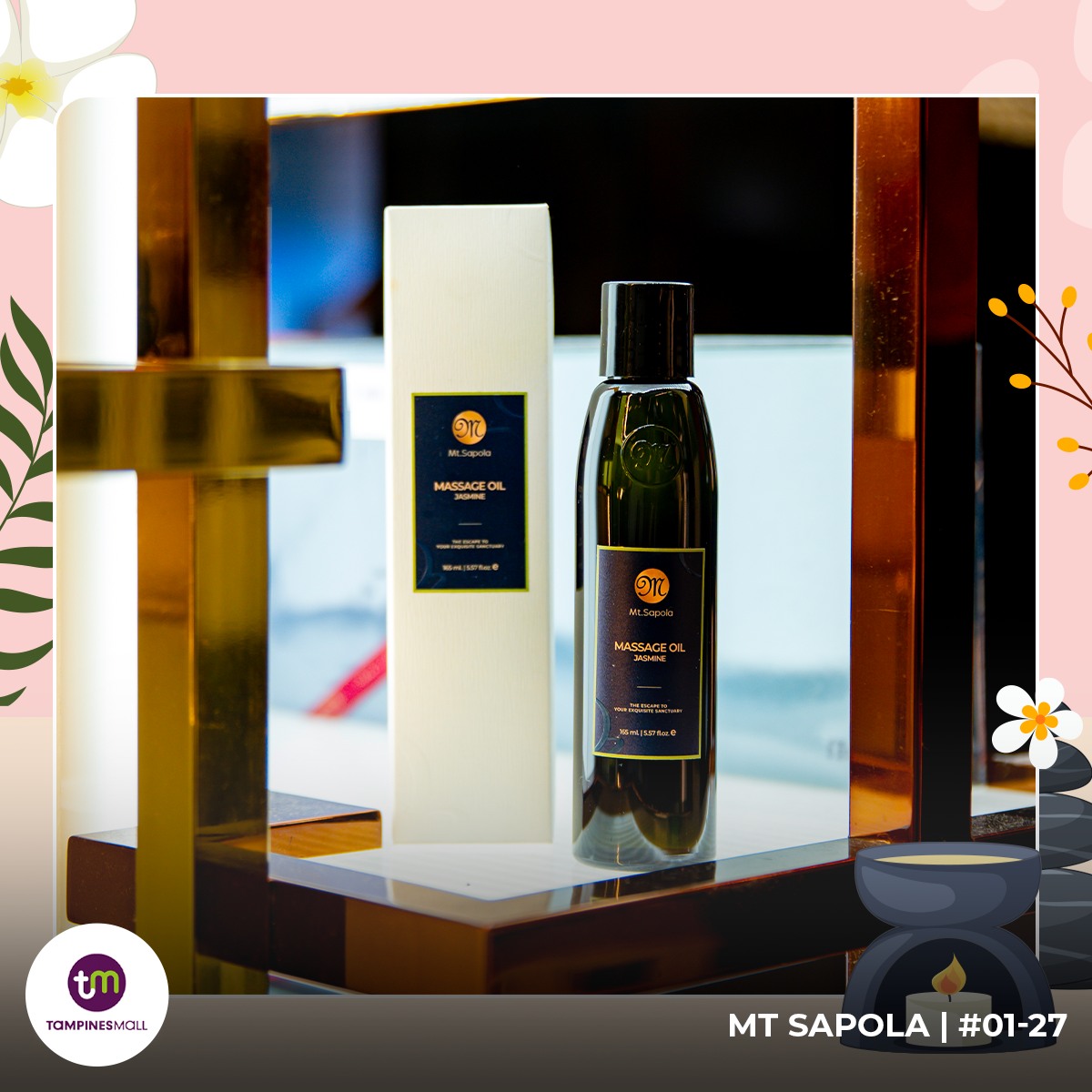 A tube of Mt.Sapola Singapore jasmine hand cream, perfect for daily pampering.