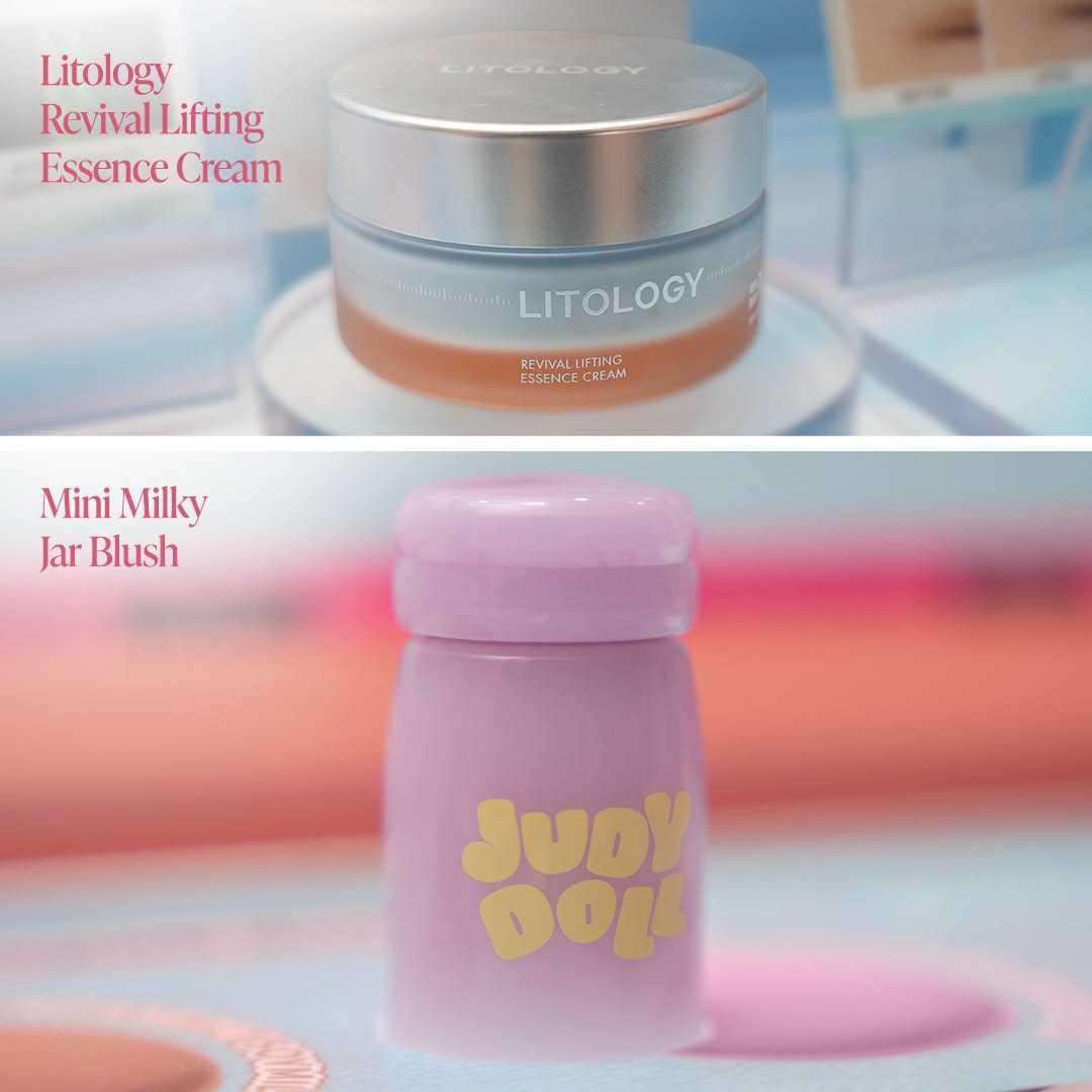 Litology Revival Lifting Essence Cream and Judydoll Mini Milky Jar Blush