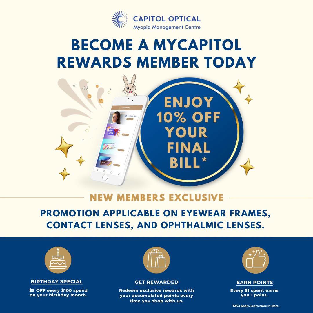 MyCapitol Rewards membership promotion at Capitol Optical