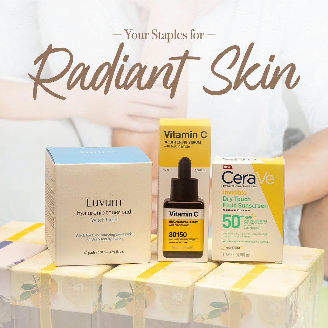 Guardian Tampines Mall skincare picks featuring Luvum, Mediheal, and CeraVe products