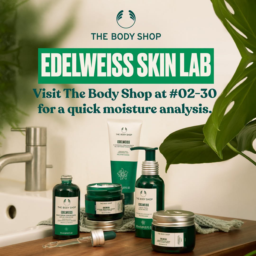 The Body Shop Edelweiss Skin Lab at Tampines Mall