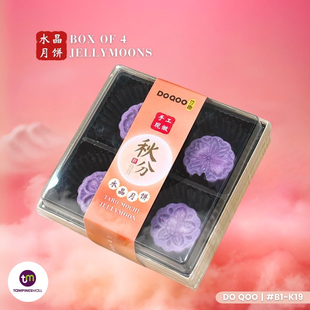 Do Qoo's Taro Mochi JellyMoon dessert