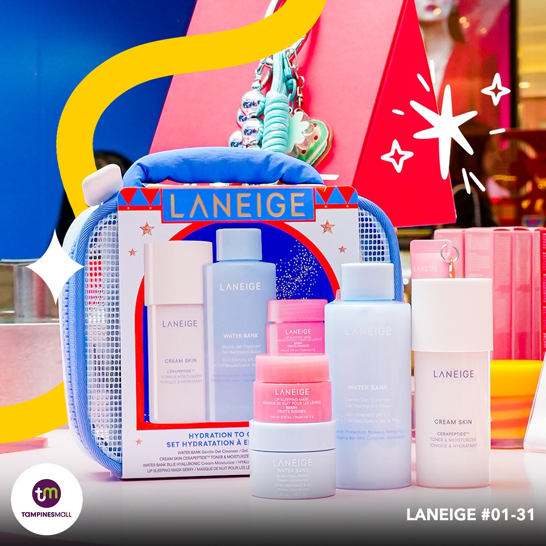 LANEIGE Glowy Lip Minis, featuring an assortment of lip care products for a luminous pout
