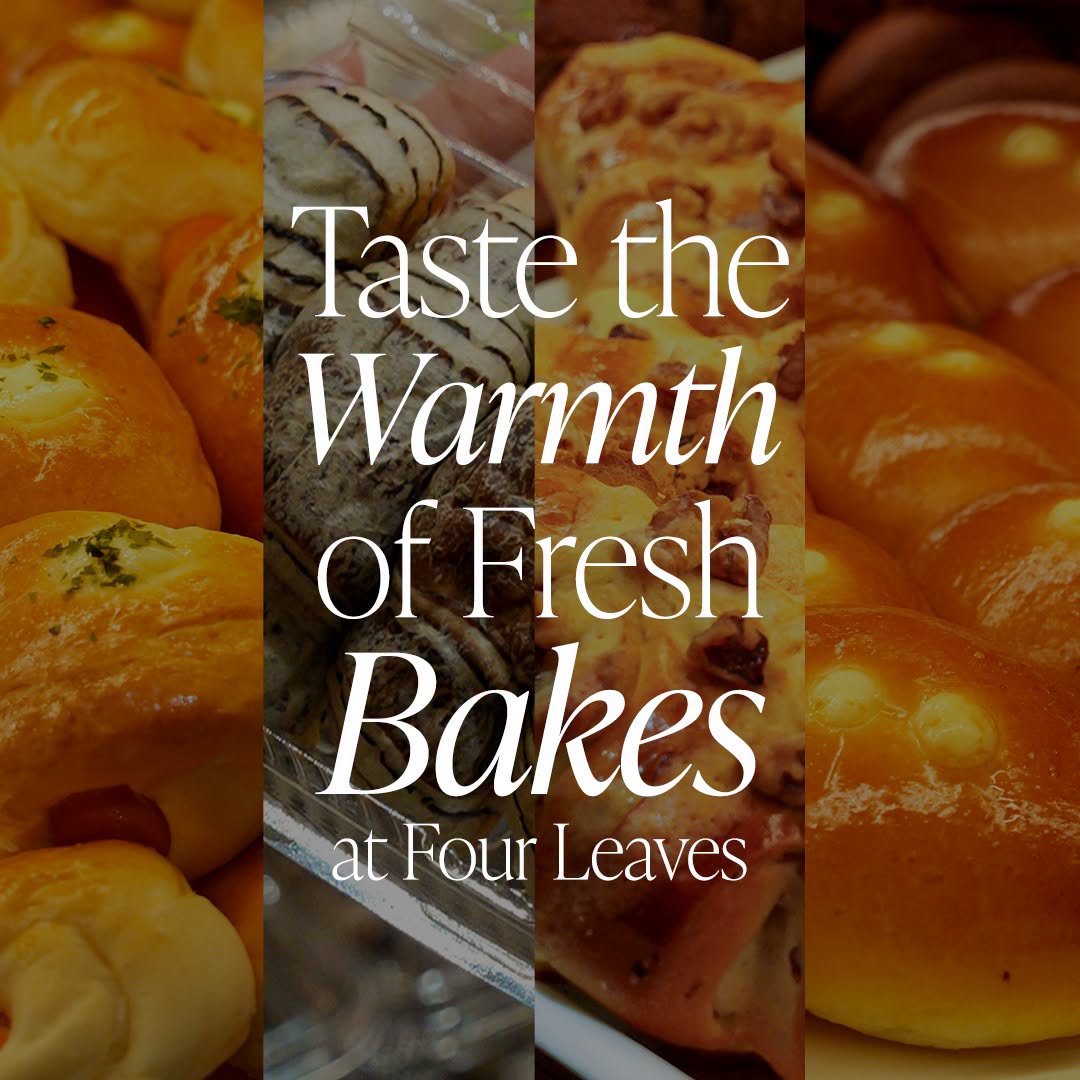 Four Leaves fresh bakes display at Tampines Mall