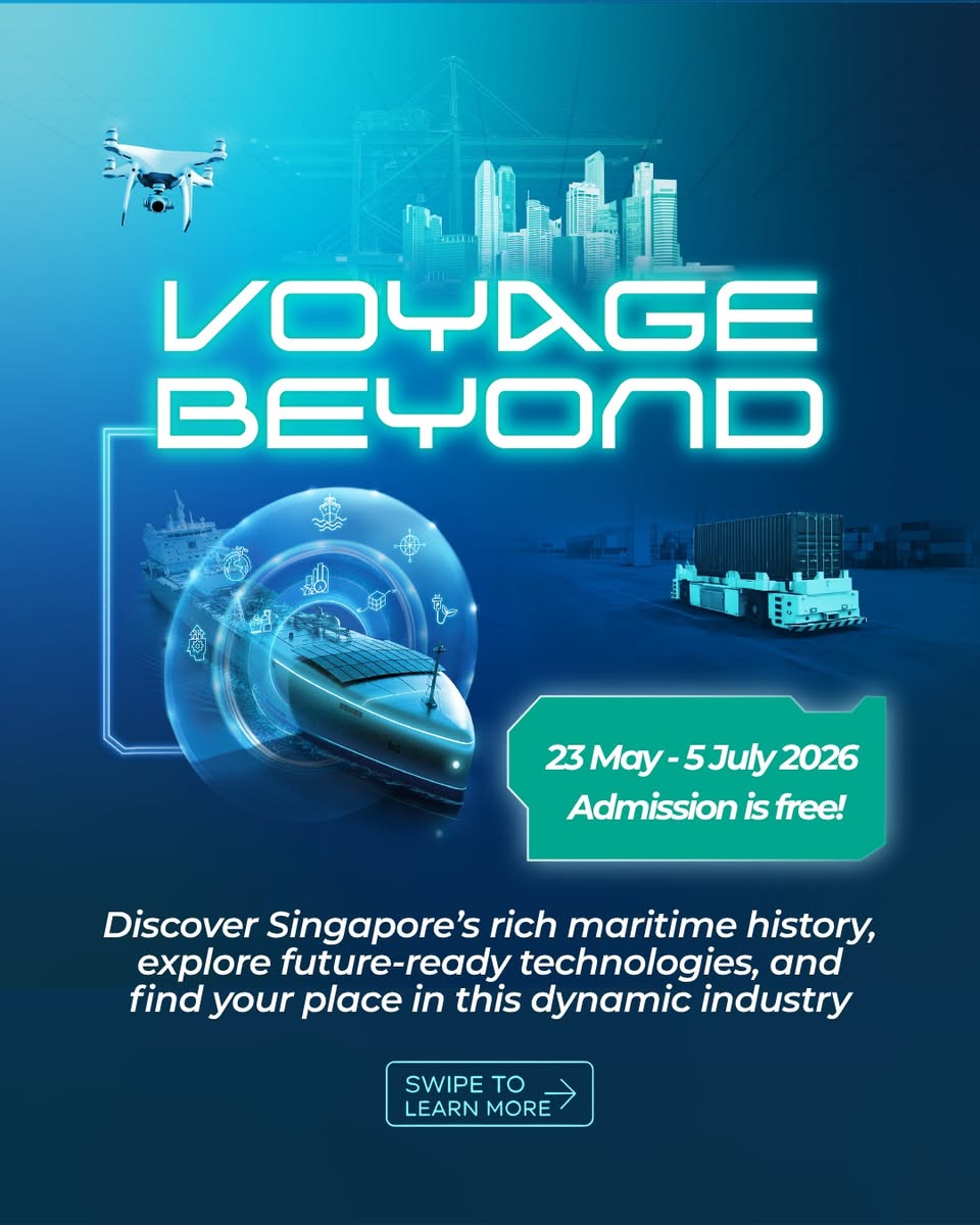 Voyage Beyond maritime exhibition promotional graphic