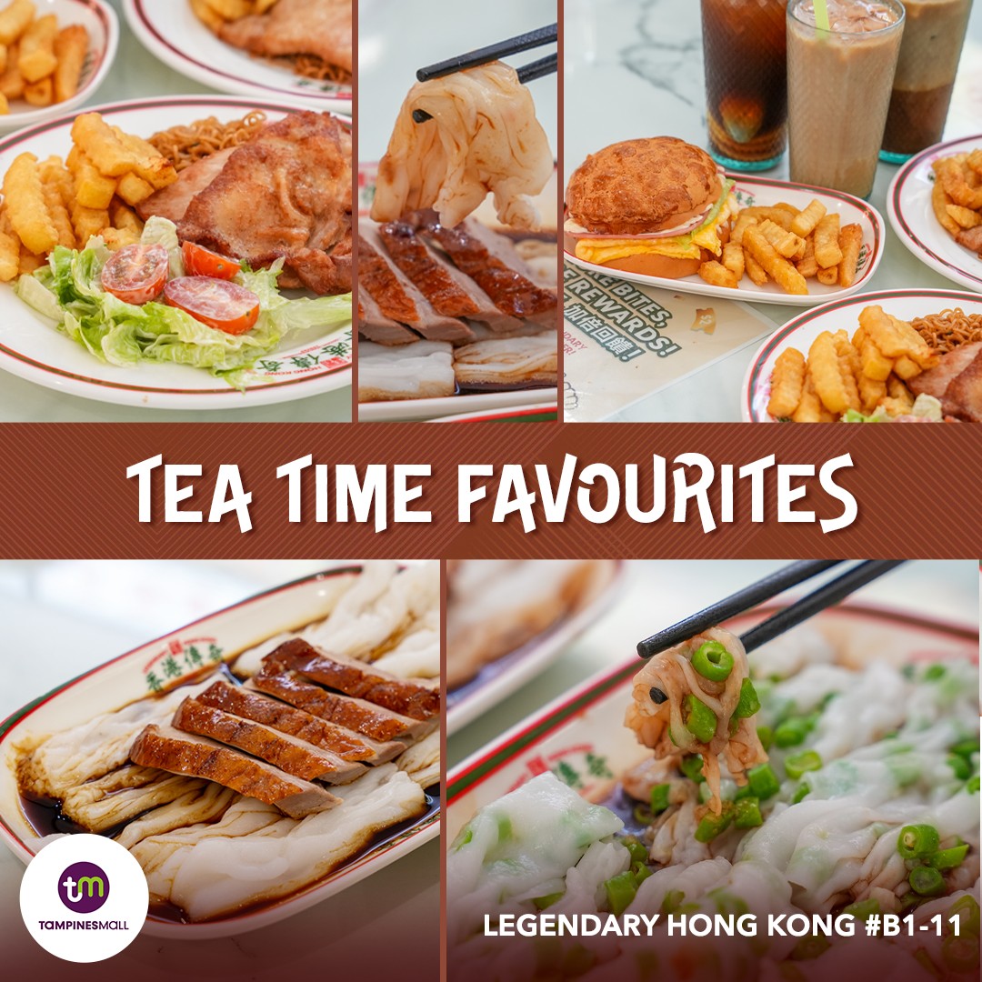 A delicious spread of Hong Kong style tea time delicacies
