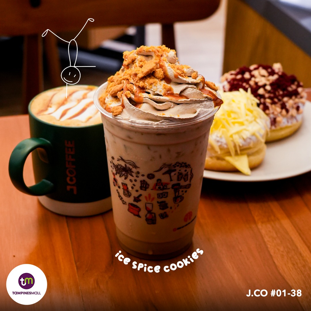 A welcoming and decorated J.CO cafe interior