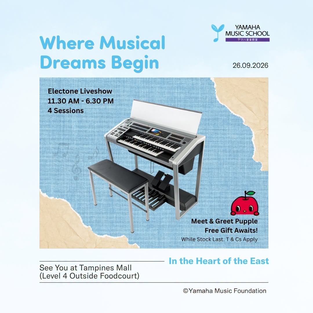 Yamaha Music School showcase at Tampines Mall