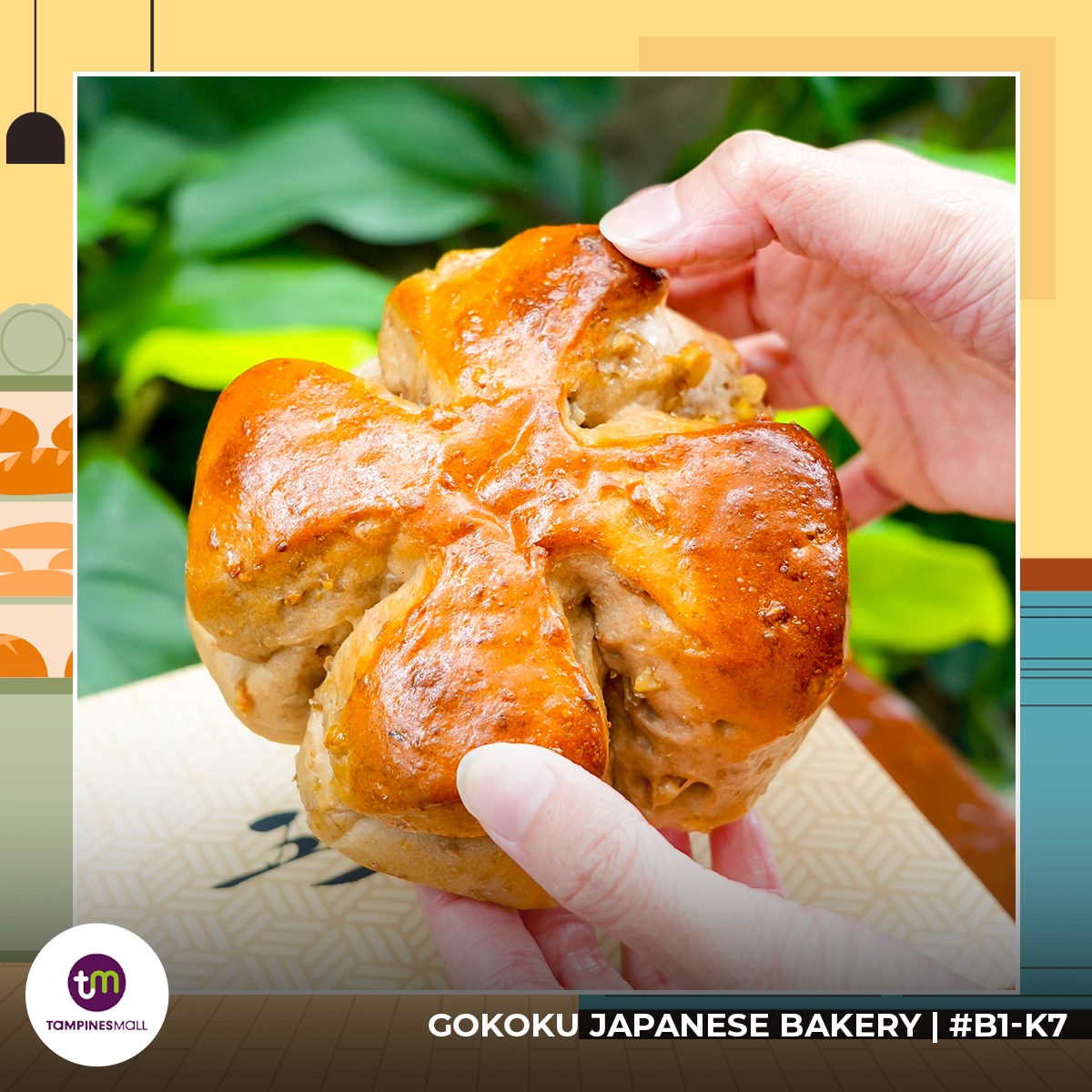 A selection of freshly baked goods from Gokoku Japanese Bakery