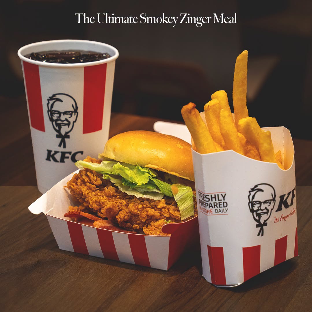 Ultimate Smokey Zinger Meal at KFC Tampines Mall