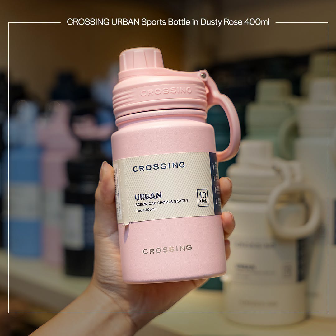 CROSSING URBAN Sports Bottle Dusty Rose 400ml