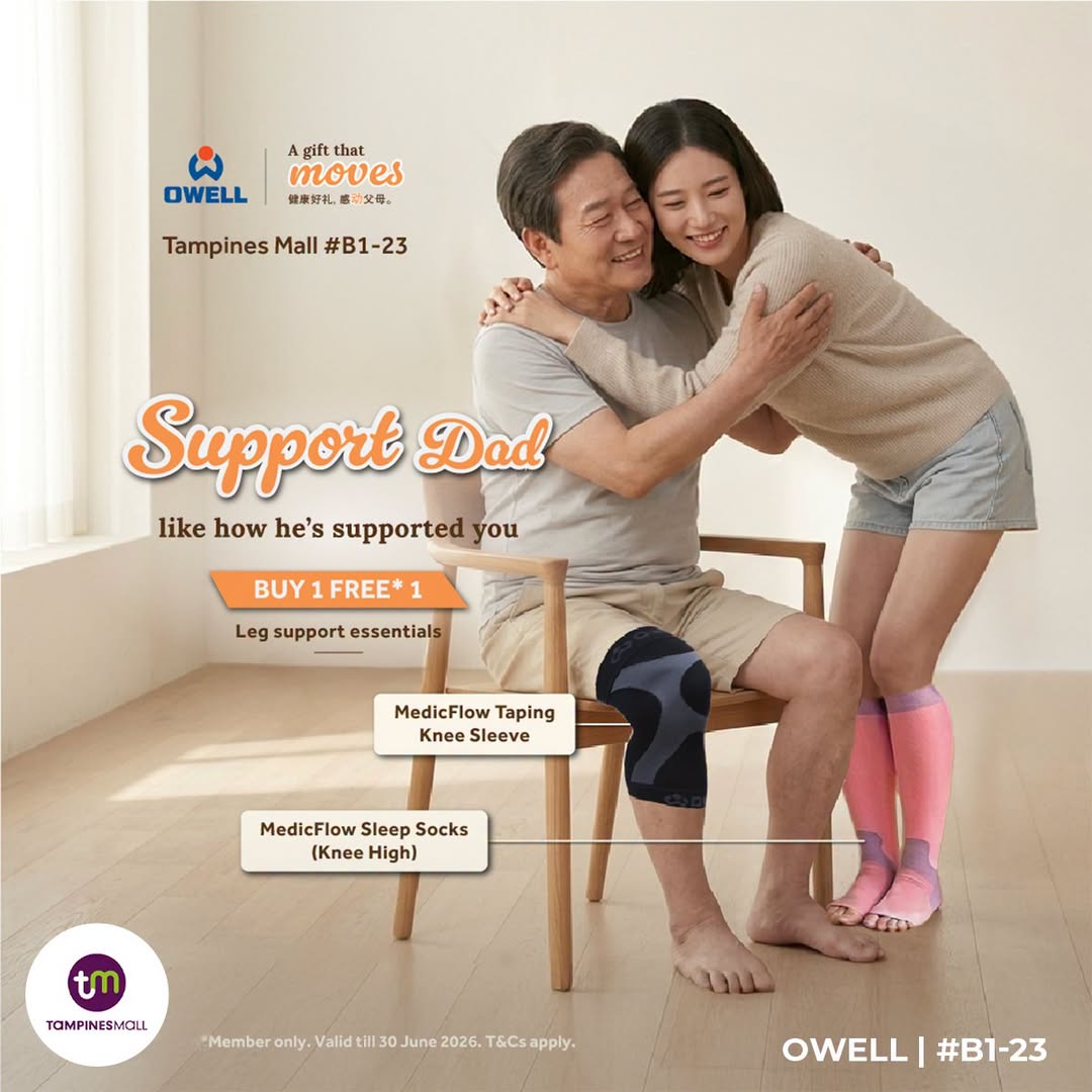 OWELL BodyCare Father's Day promotion at Tampines Mall