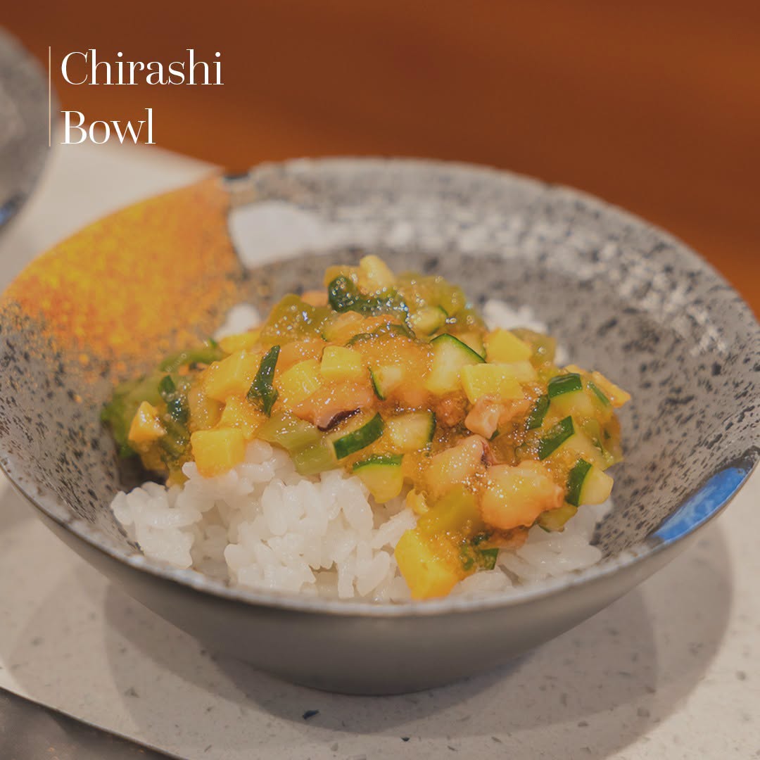 Chirashi bowl with vegetables at Seoul Garden Tampines Mall