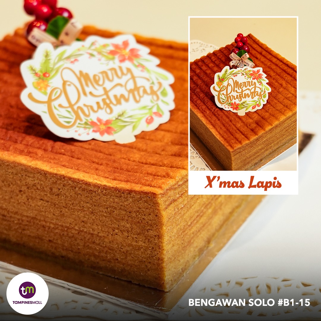 An elegant display of Bengawan Solo's festive treats for Christmas