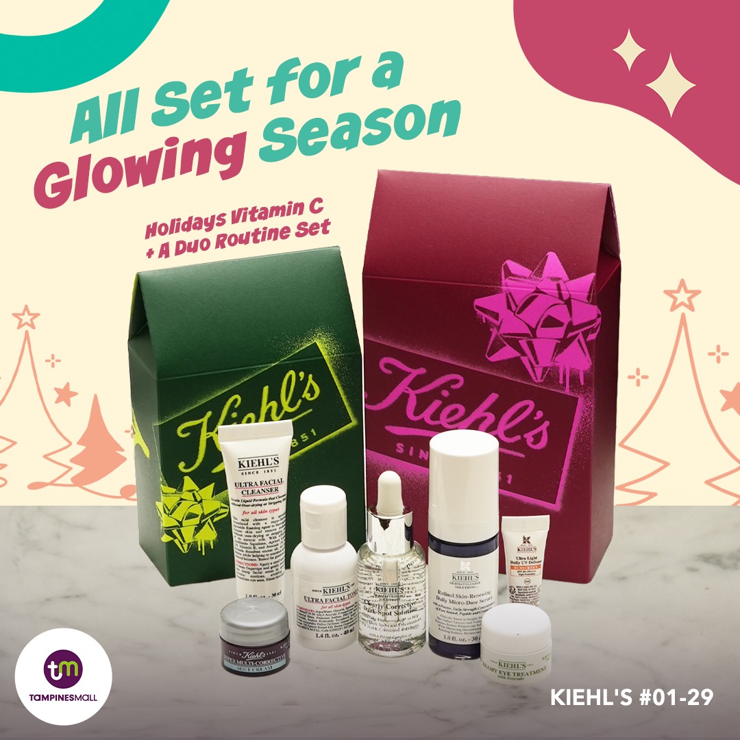 Kiehl's brightening and firming sets