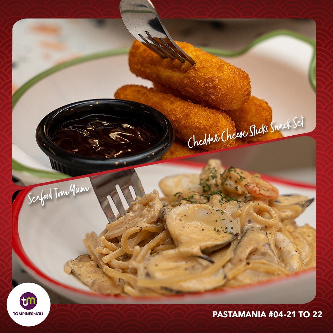 Seafood Tom Yum soup and snacks