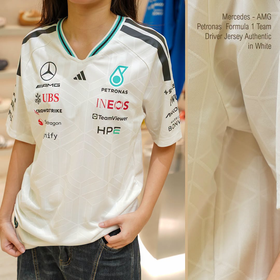 Mercedes-AMG Petronas Formula 1 Team Driver Jersey Authentic in White
