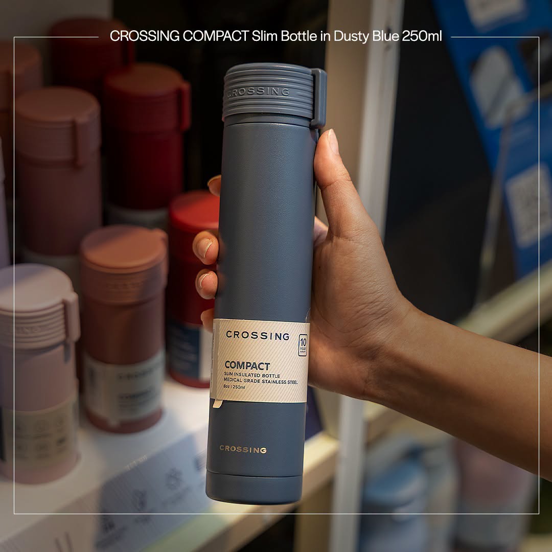 CROSSING COMPACT Slim Bottle Dusty Blue 250ml