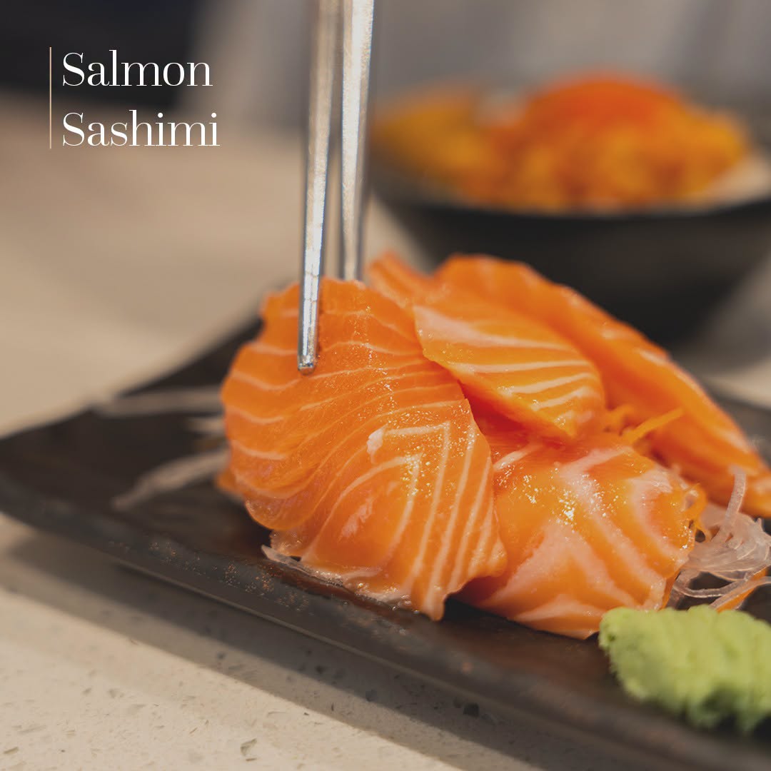 Salmon sashimi at Seoul Garden Tampines Mall