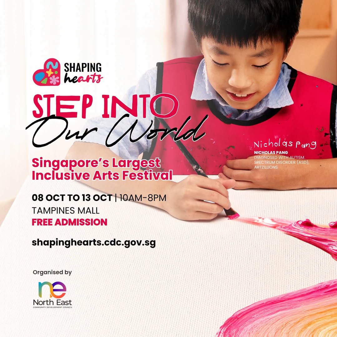 Shaping Hearts 2026 inclusive arts festival at Tampines Mall