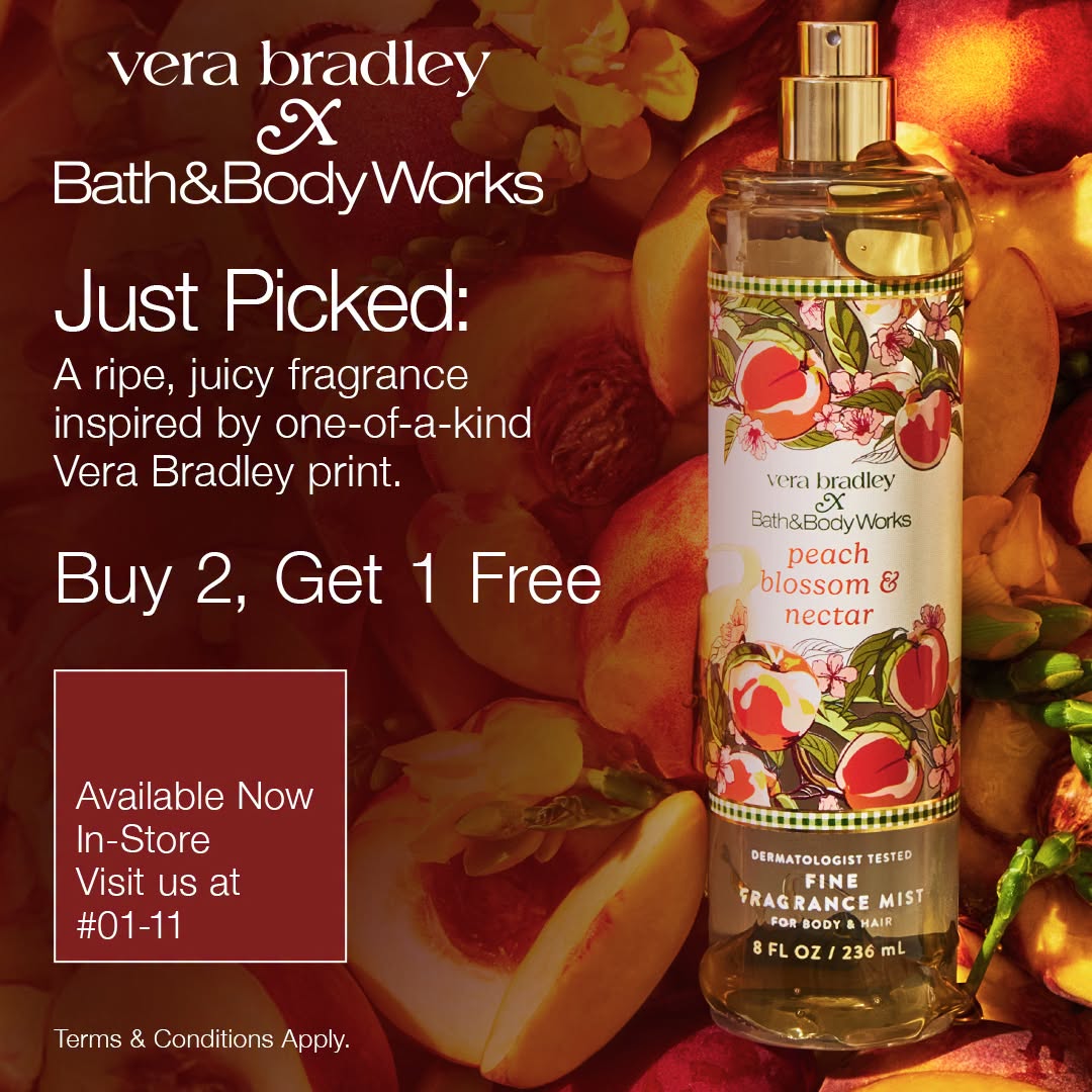 Vera Bradley x Bath & Body Works Peach Blossom & Nectar Fine Fragrance Mist