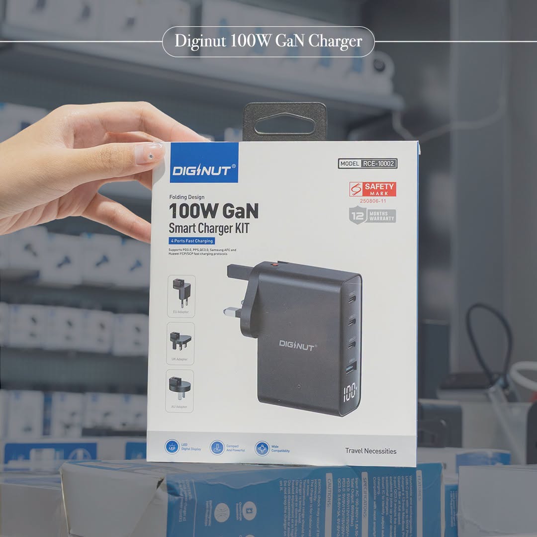 Diginut 100W GaN Smart Charger Kit model RCE-10002