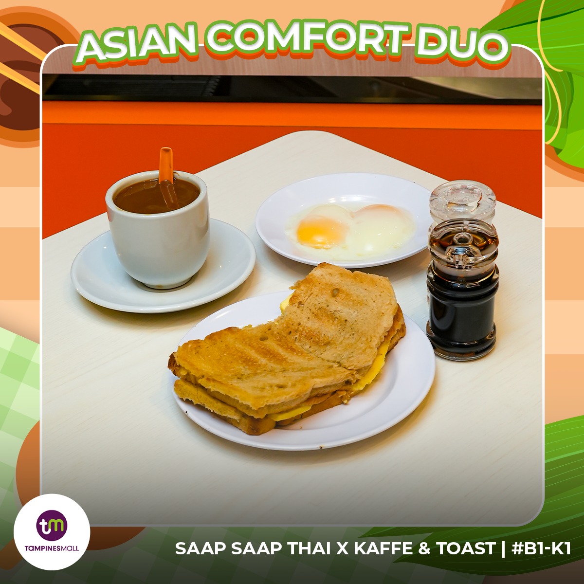 A delightful spread of dishes from Saap Saap Thai x Coffee & Toast
