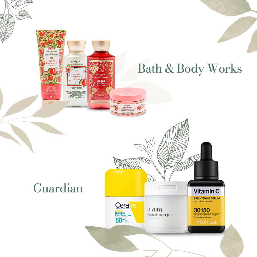 Bath & Body Works Peach Blossom & Honey collection