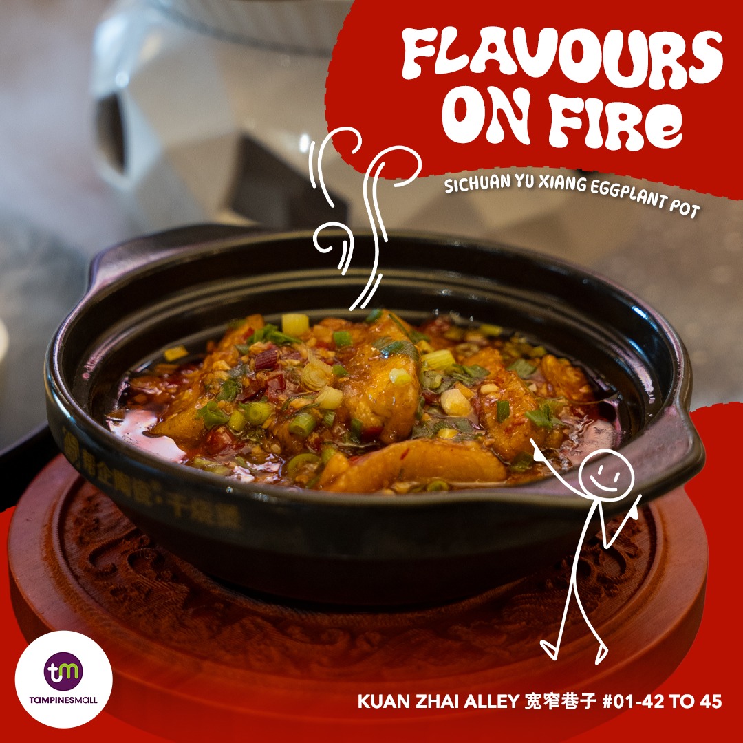 Close-up of the signature Chong Qing Style Spicy Chicken