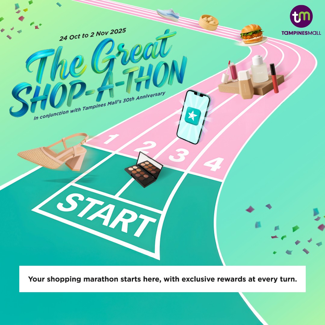 Promotional image for The Great Shop-A-Thon at Tampines Mall