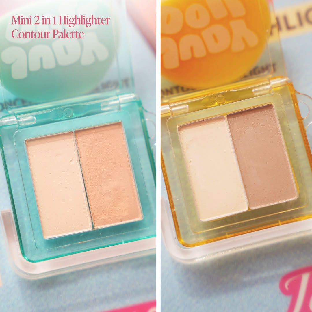 Mini 2 in 1 Highlighter Contour Palette