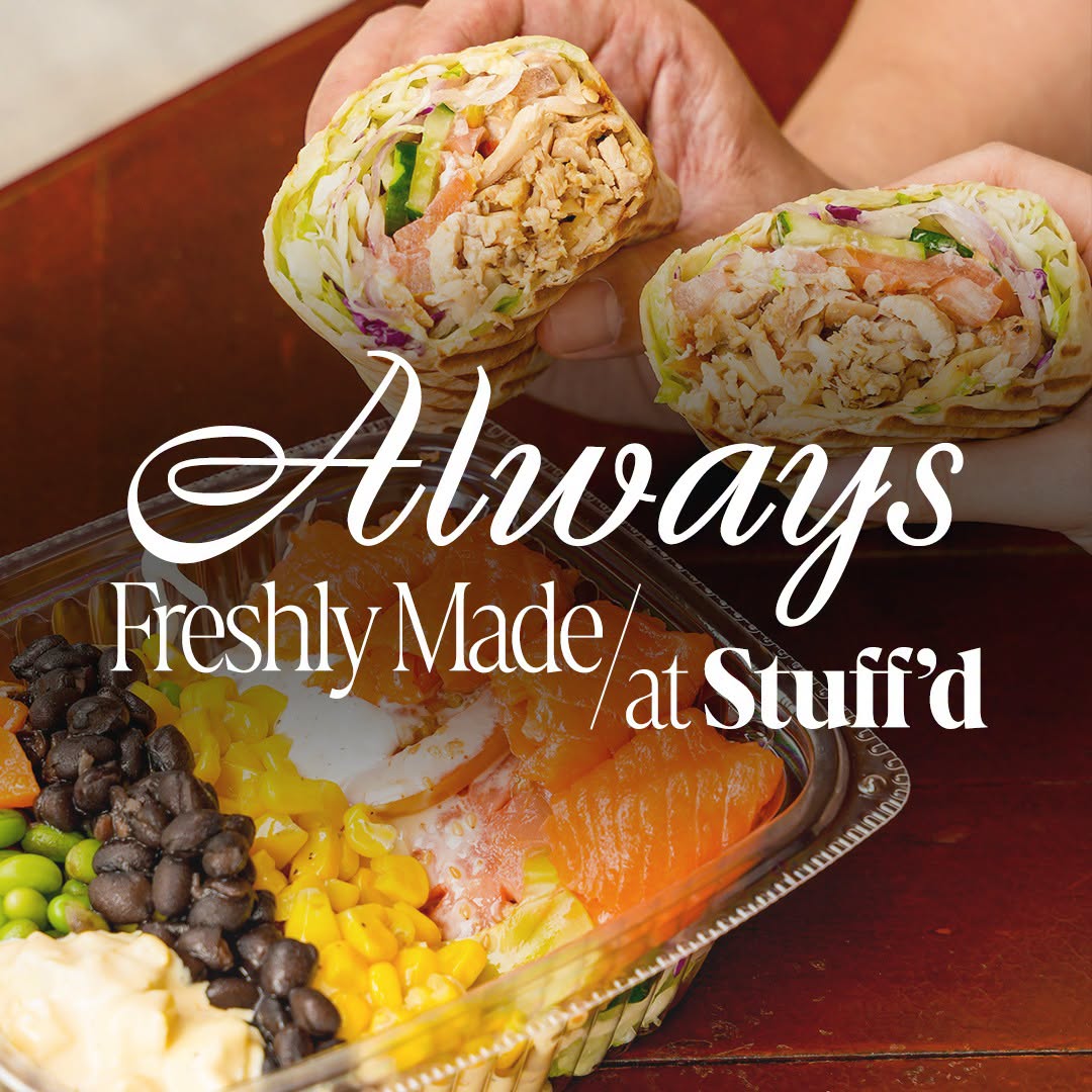 Stuff'd freshly made wraps and bowls at Tampines Mall