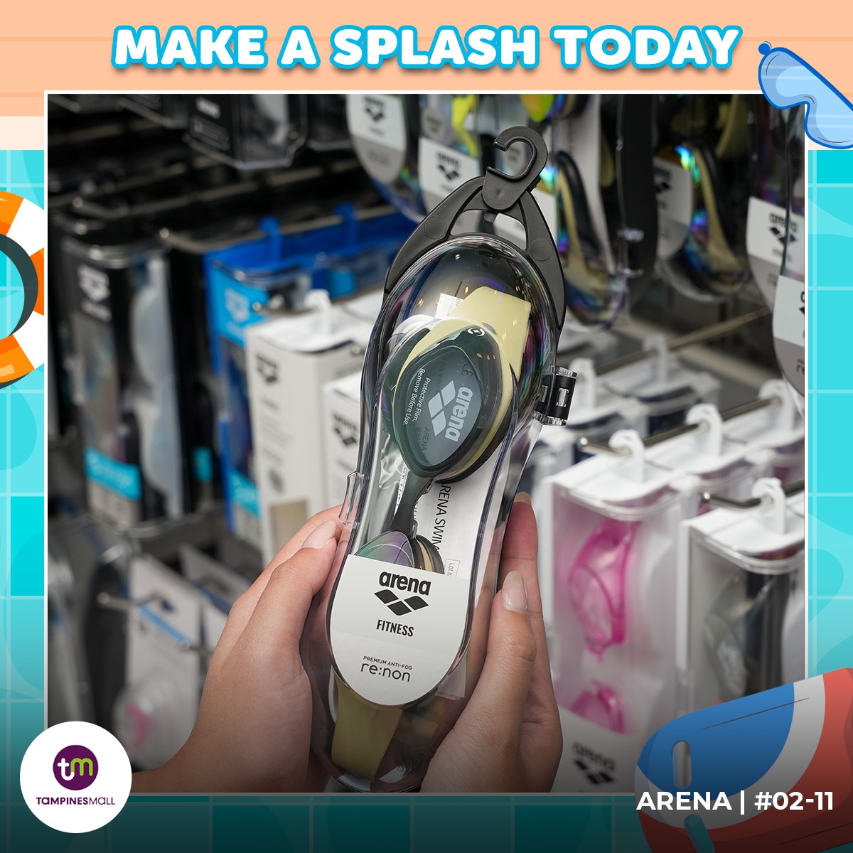 A swimmer in action, demonstrating proper stroke technique.