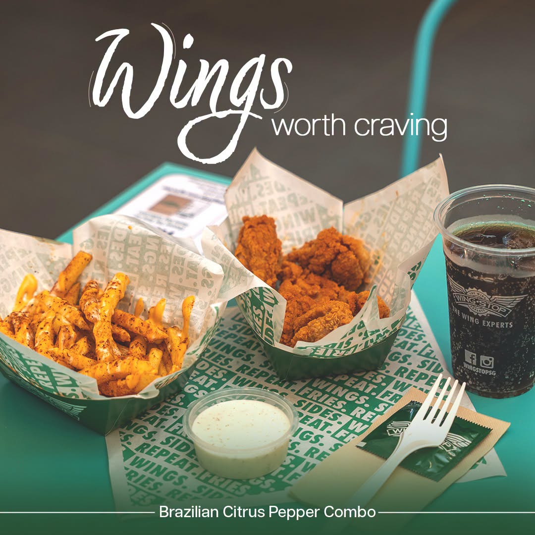 Wingstop Brazilian Citrus Pepper Combo
