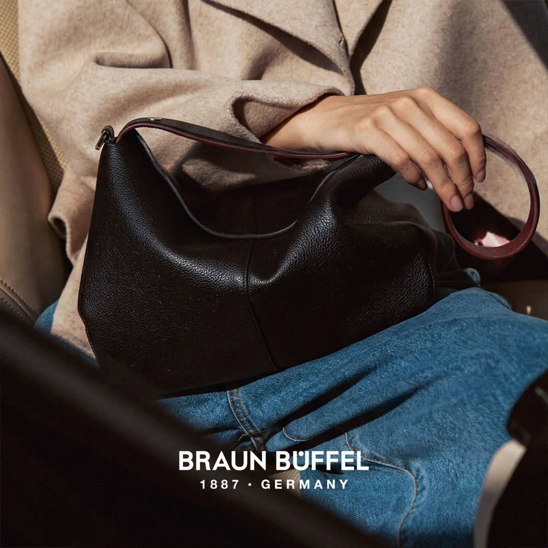 Braun Büffel black leather bag from 1887 Germany collection