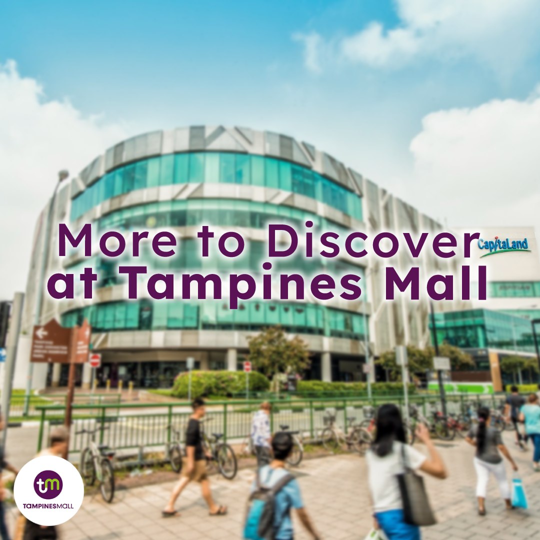 Tampines Mall exterior view showcasing its central location in the East