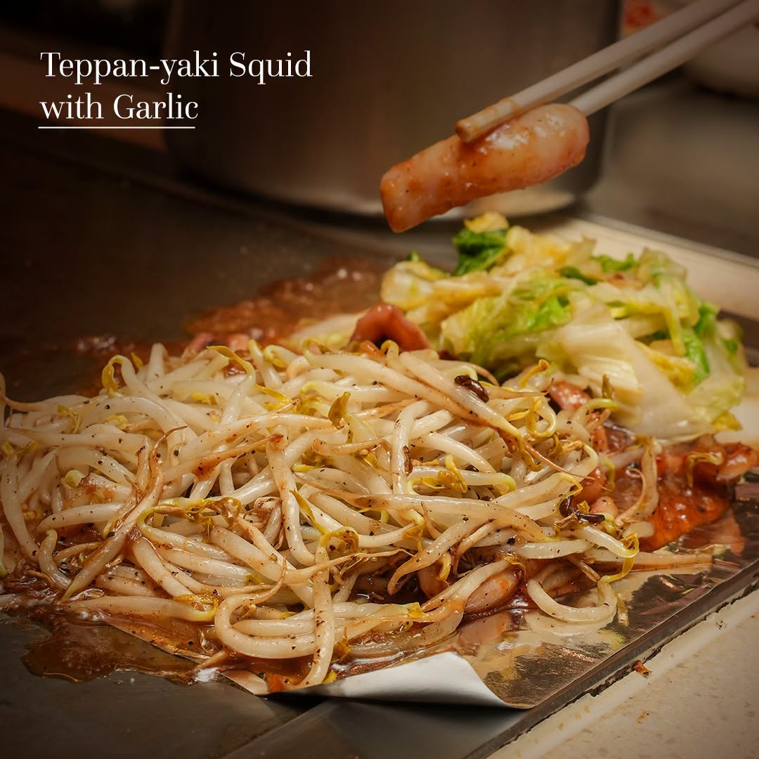 Teppan-yaki Squid with Garlic