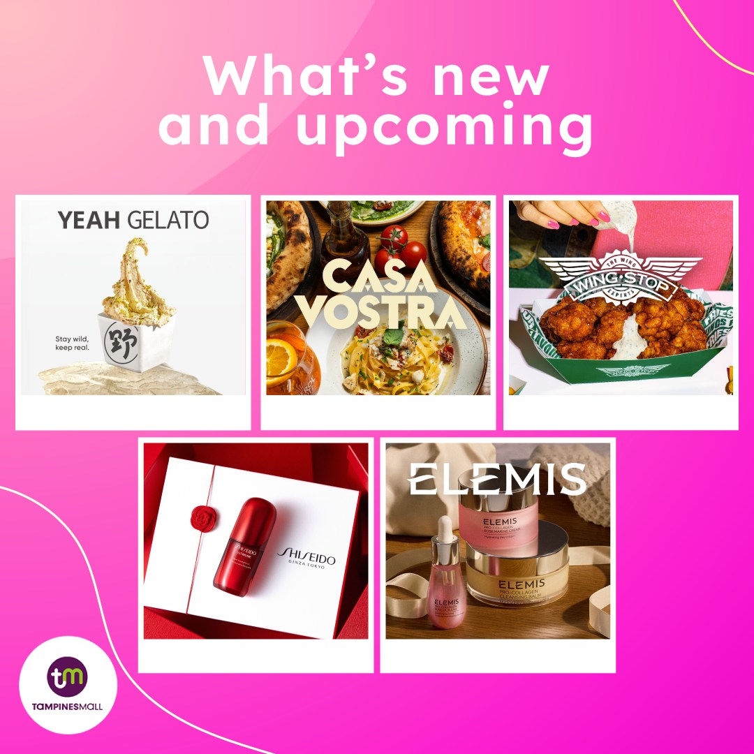 Community gathering space inside the revitalized Tampines Mall