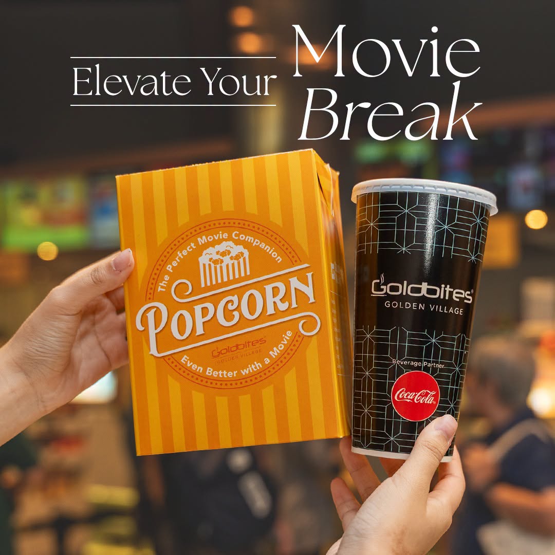 Goldbites Popcorns movie snack combo with Coca-Cola