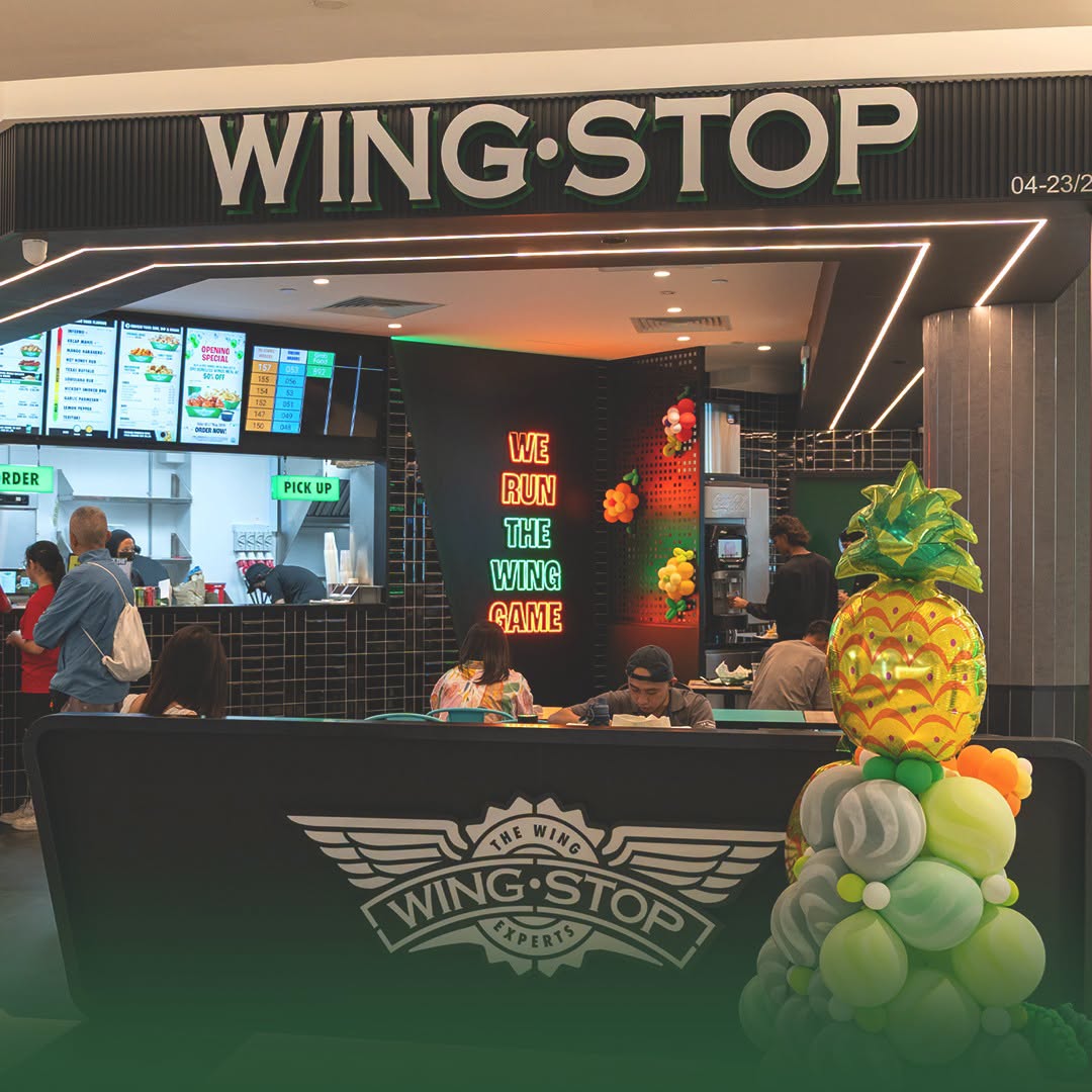 Wingstop storefront at Tampines Mall