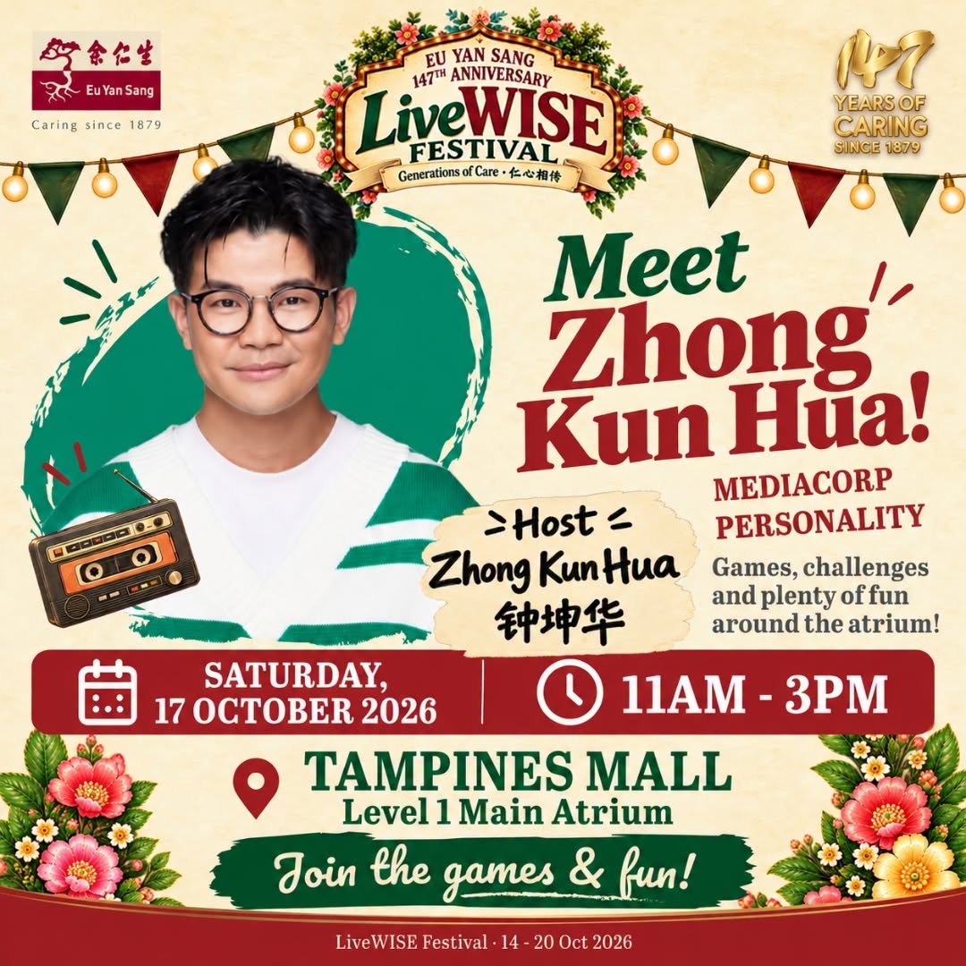 Meet Zhong Kun Hua at LiveWISE Festival