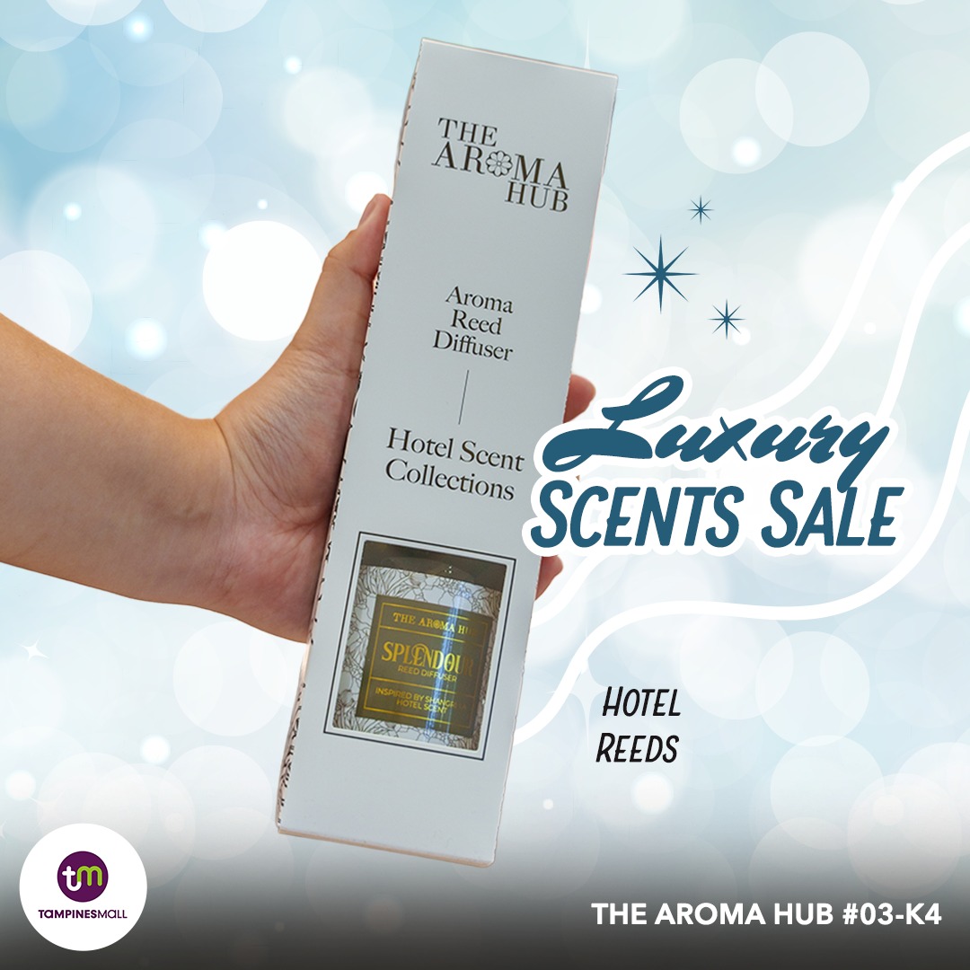 The Aroma Hub storefront display at Tampines Mall