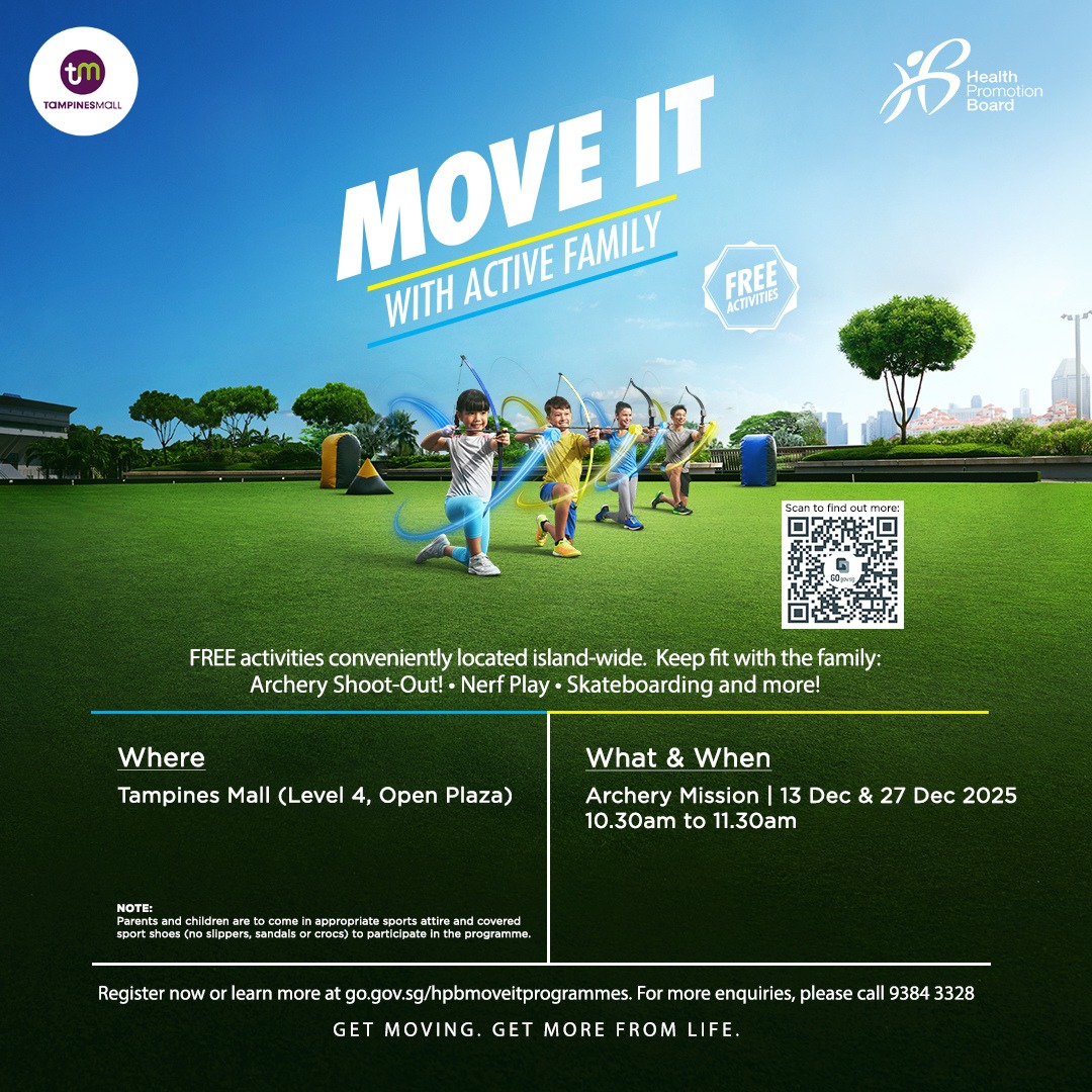 Families participating in an archery activity